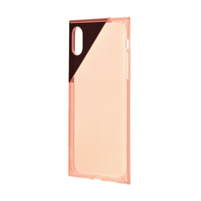 【在庫処分】 ラスタバナナ iPhoneX iPhoneXs (5.8インチ) ケース カバー ハイブリッド 角メタル ピンク スマホケース 3379IP8A