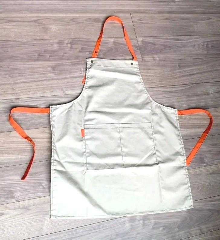 新品 おしゃれな エプロン 大人気オレンジストラップ エプロン