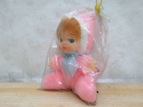 g37★ 超貴重 未開封品 昭和レトロ 登商店 ミニミニシリーズ 赤ちゃん ぬいぐるみ 女の子 ソフビ ピンク ベビードール セキグチ 人形210804