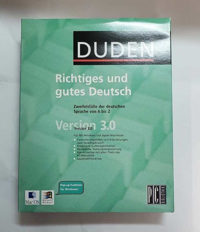 DUDEN　Richtiges und gutes Deutsch　PC Bibliothekシリーズ