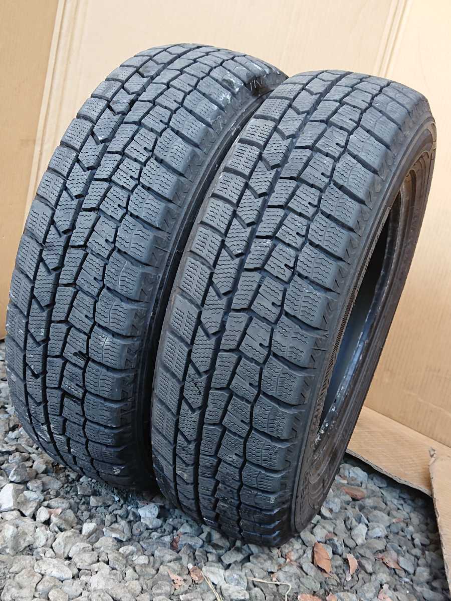 2020年製 ダンロップ ウインターマックス WM02 165/65R13 77Q WINTER MAXX スタッドレスタイヤ 中古 2本 165/65/13 165-65-13 DUNLOP