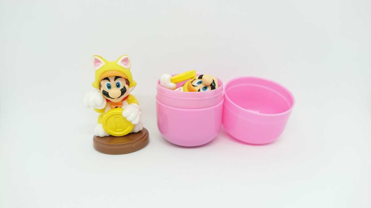 チョコエッグ スーパーマリオ 3D ワールド シークレット まねきネコマリオ フィギュア Nintendo mario 任天堂