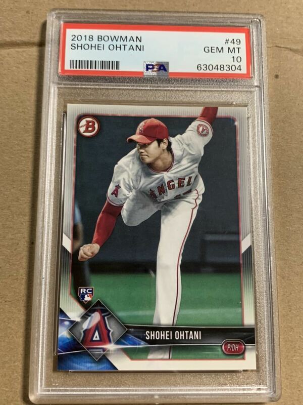 2018 bowman 大谷翔平　RC psa10