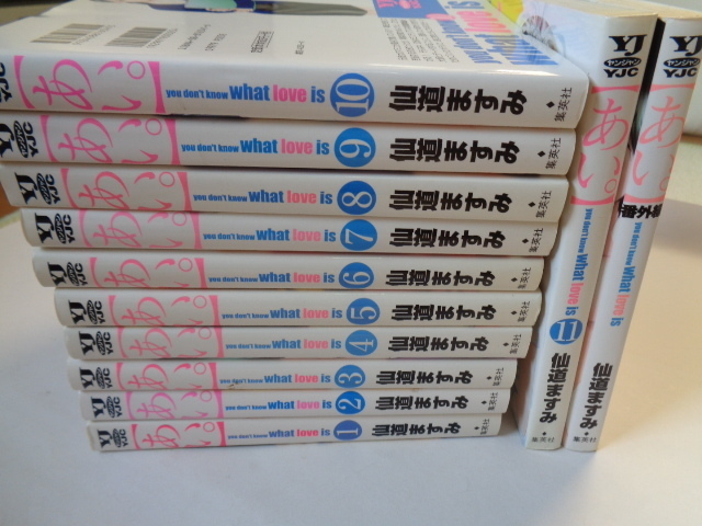 送料込/匿名配送】仙道ますみ『あい。』全11巻★完結+番外編◎計12冊★ヤンジャンコミックス※青年コミックサイズ