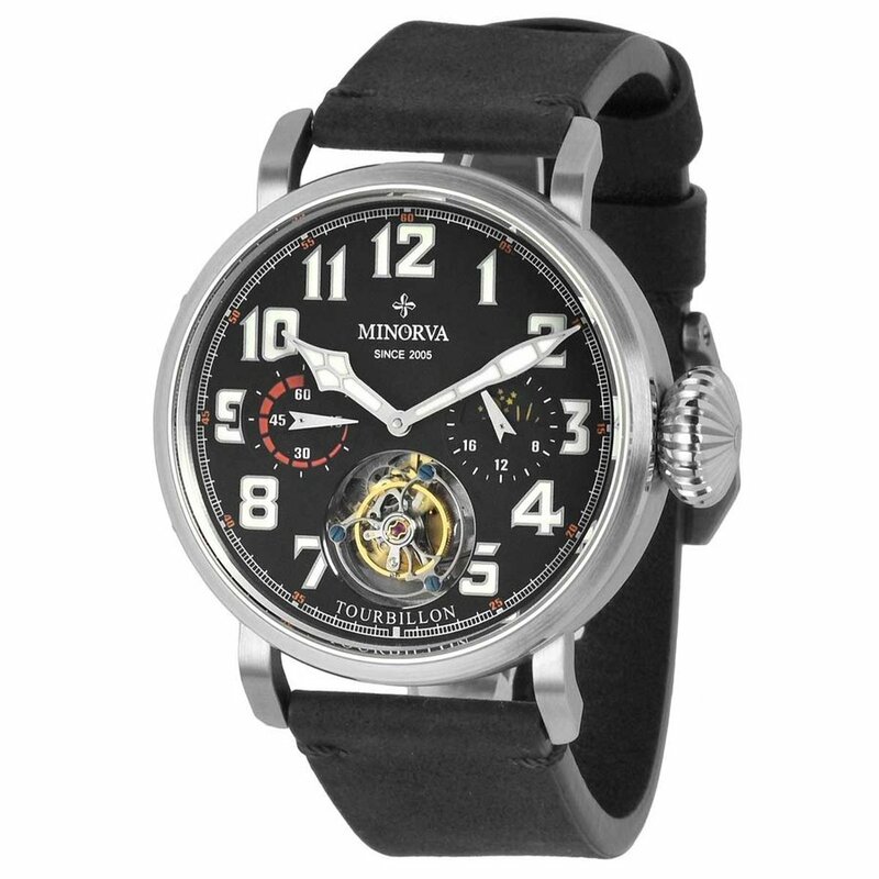 MINORVA ミノルヴァ 自動巻トゥールビヨン 高級腕時計 メンズ ケース幅:45mm 機械式腕時計の最高峰本格フライングトゥールビヨン