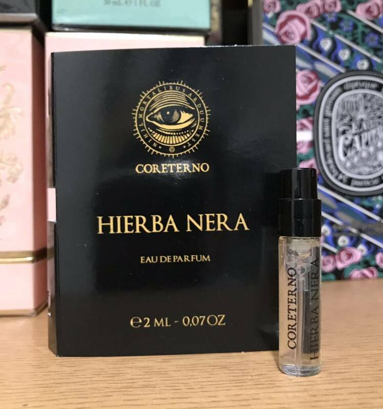 《送料無料》 コレテルノ イエルバ ネラ オードパルファム 2ml サンプル ※未使用※ CORETERNO HIERBA NERA EDP