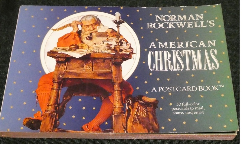 「NormanRockwell's AMERICAN CHRISTMAS A POSTCARD BOOK」ノーマン・ロックウェルNormanRockwell★全30葉のうち1葉使用済み