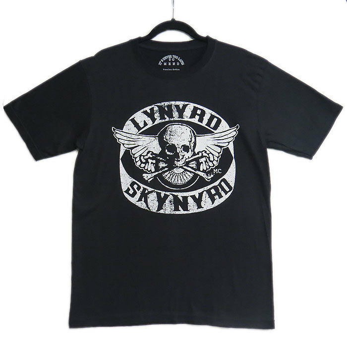 レーナード・スキナード Lynyrd Skynyrd ロックTシャツ　半袖 Tシャツ メンズ ブラック Mサイズ プリント ロックバンド 【1906-S／M1】