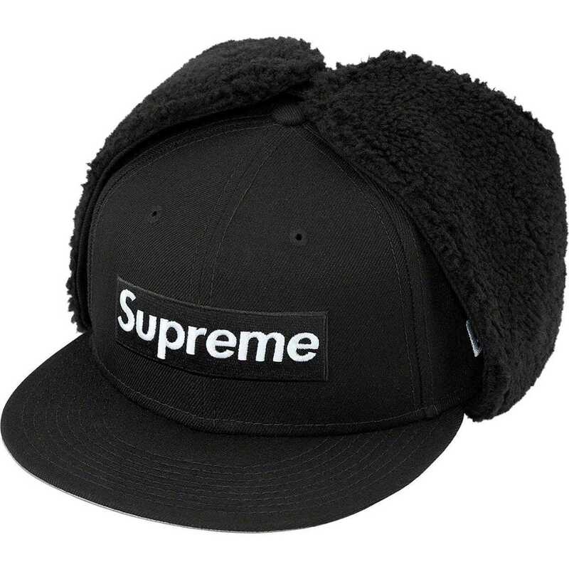 7 1/2 Supreme Earflap Box Logo New Era Black シュプリーム イヤーフラップ ボックスロゴ ニューエラ ブラック 黒