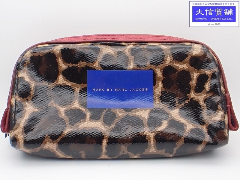 MARC BY MARC JACOBS マークバイマーク ジェイコブス ポーチ M0001234 81464 レオパード 中古B+ 【送料無料】 A-7135