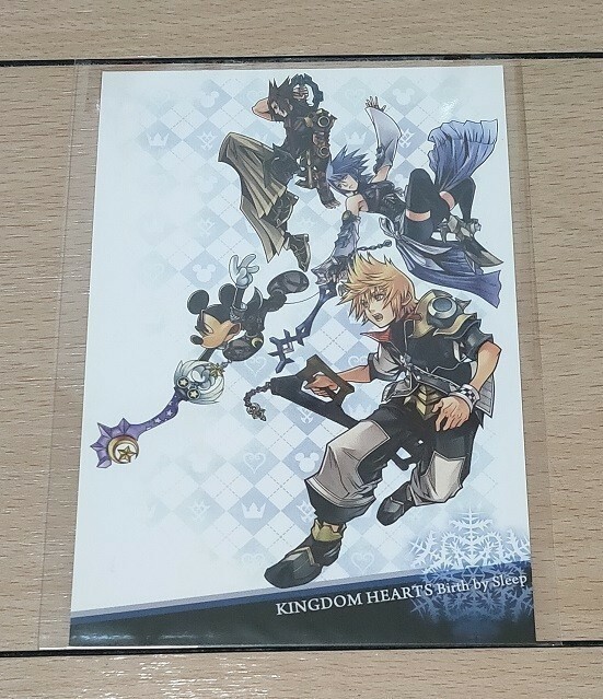 キングダムハーツ バースバイスリープ ポストカード ② テラ アクア ヴェントゥス KINGDOM HEARTS KHBbS SQEX スクエニ Birth by Sleep