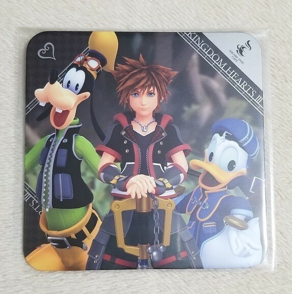 スクエニカフェ 限定 キングダムハーツIII コースター ソラ ドナルド グーフィー 非売品 ディズニー KH KINGDOM HEARTS SQEX Caf