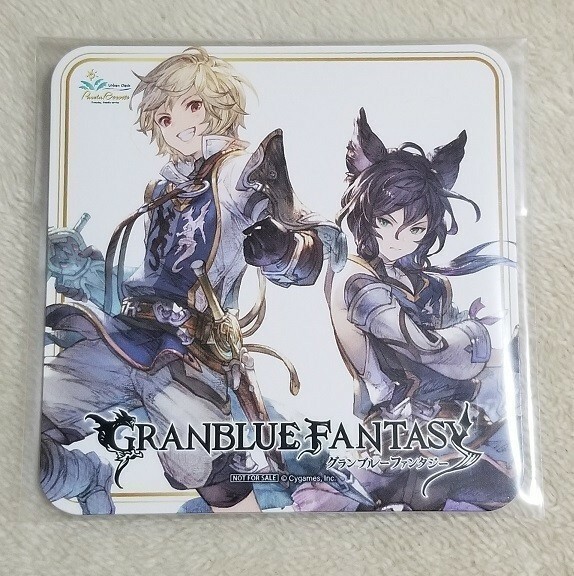 パセラボ カフェ グランブルーファンタジー アーサー モルドレッド コースター 非売品 グラブル パセラ コラボ GRANBLUE FANTASY