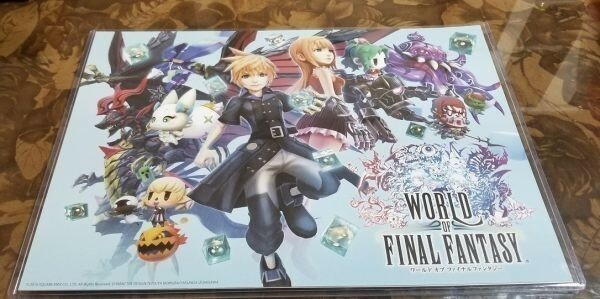 スクエニカフェ 限定 ヴィジュアルワークス ワールドオブ ファイナルファンタジー ランチョン 非売品 WOFF ① FF FINAL FANTASY