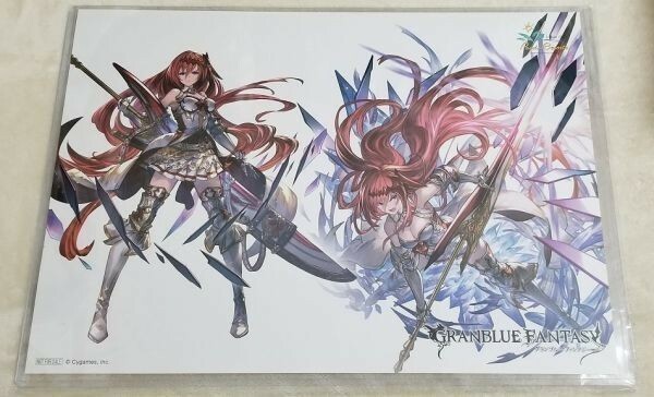 パセラボ カフェ グランブルーファンタジー ブローディア ランチョンマット 非売品 グラブル パセラリゾーツ GRANBLUE FANTASY