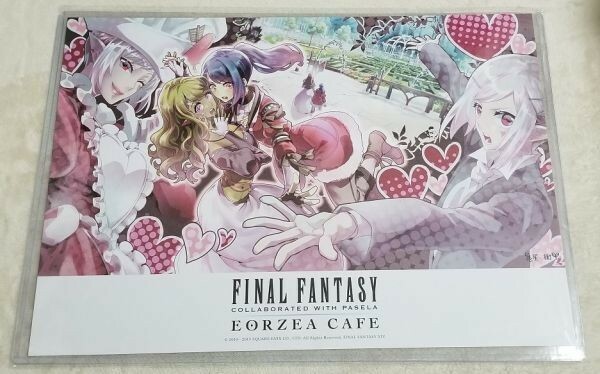 エオルゼアカフェ 期間限定 ランチョンマット ヴァレンティオンデー 2019 ファイナルファンタジー14 FF14 バレンタイン EORZEACAFE