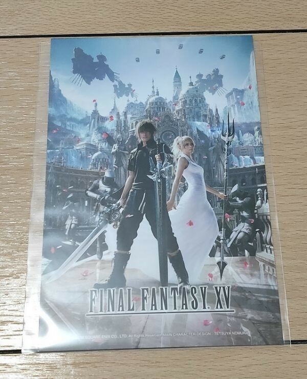 スクエニカフェ ファイナルファンタジーXV ポストカードノクティス ルナフレーナ FINAL FANTASY FF15 ノクト ルーナ SQEXCafe 野村哲也