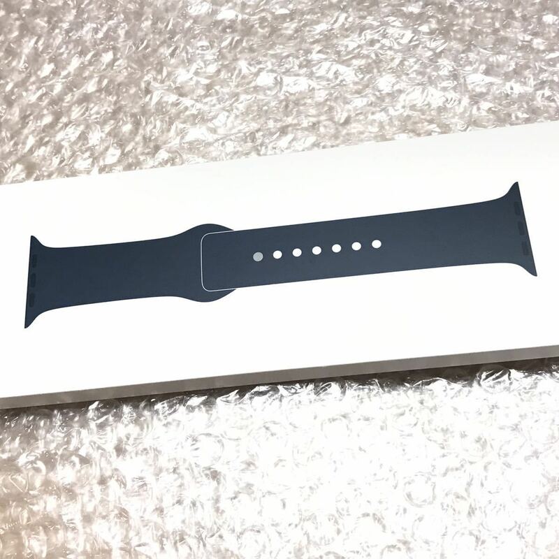 純正 アビスブルー アップルウォッチ スポーツバンド Apple Watch ABYSS BLUE 全series 38mm 40mm 41mm 対応