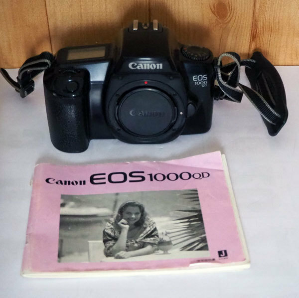 ▲　フィルムカメラ　Canon EOS1000QD　カメラ本体と説明書　現状渡し　▲