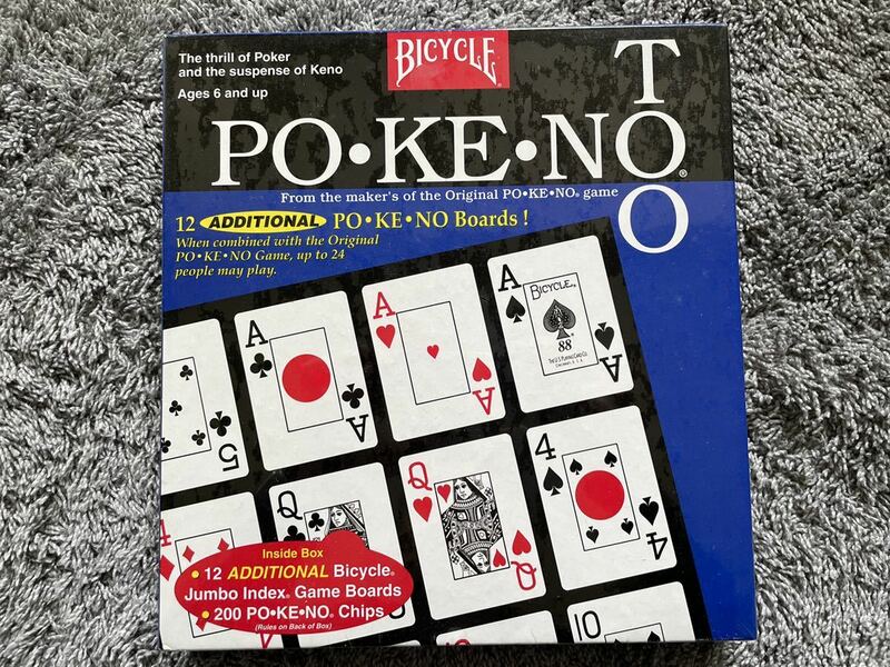 バイスクル　bicycle ポケノ　Original Pokeno Card Game　新品　青