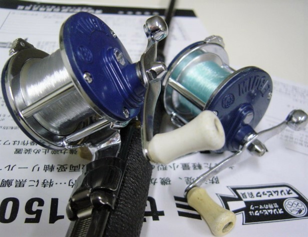 ■オリムピック釣具店・MIDGET II■初期モデル/小型ベイトリール/青2台