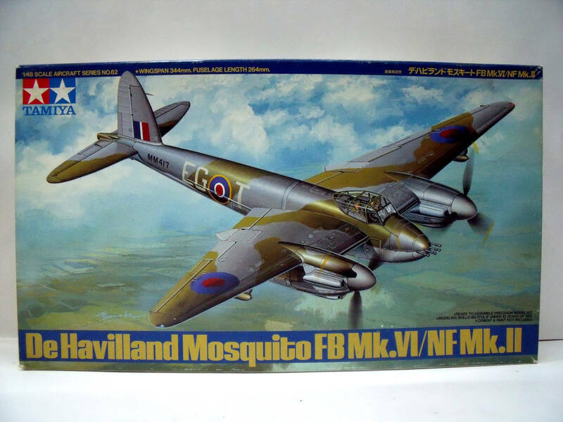 タミヤ 1/48　デ・ハビランドモスキート FBMk.VI/NF Mk.Ⅱ