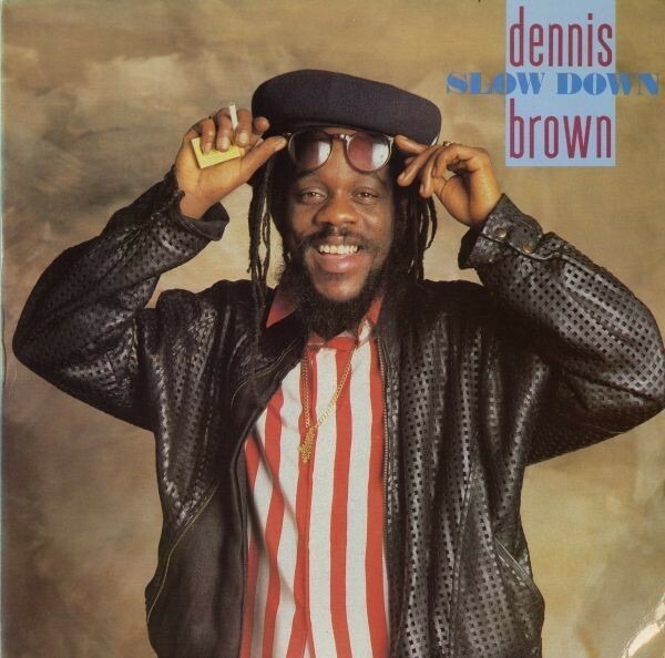 US盤 Dennis Brown／Slow Down【Greensleeves／GREL 80】Africa We Want To Go収録 Channel One録音 85年LP デニス・ブラウン Prince Jammy
