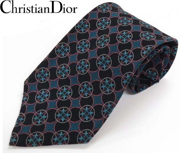 クリスチャンディオール Christian Dior シルク ネクタイ 絹 100% 送料380円