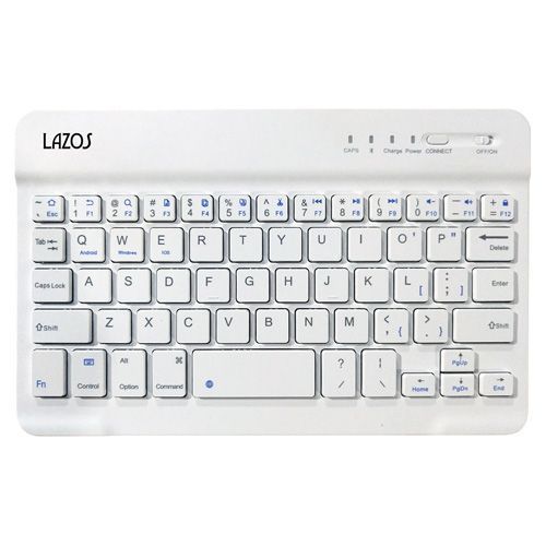 同梱可能 ブルートゥースキーボード Bluetooth 簡単接続！USB充電式 Lazos L-BTK-W/6028ｘ１台