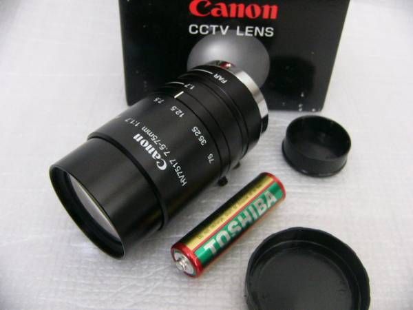 新品 CANON HV7517 Cマウント7.5-75mm F1.7 超小型ズームレンズ