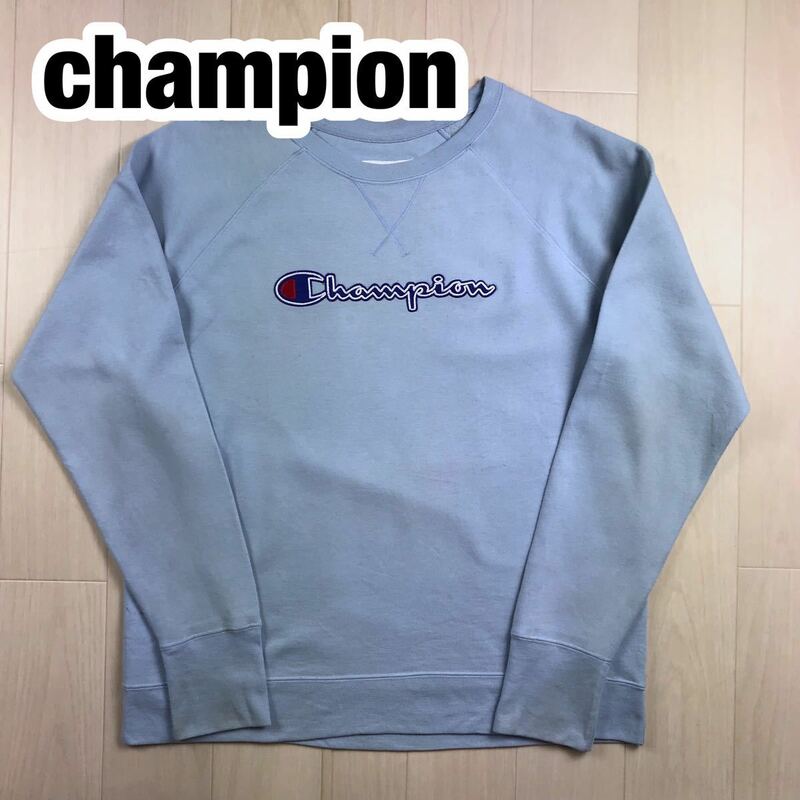 Champion チャンピオン ラグランスリーブ スウェットトレーナー 2XL ライトブルー ビッグサイズ