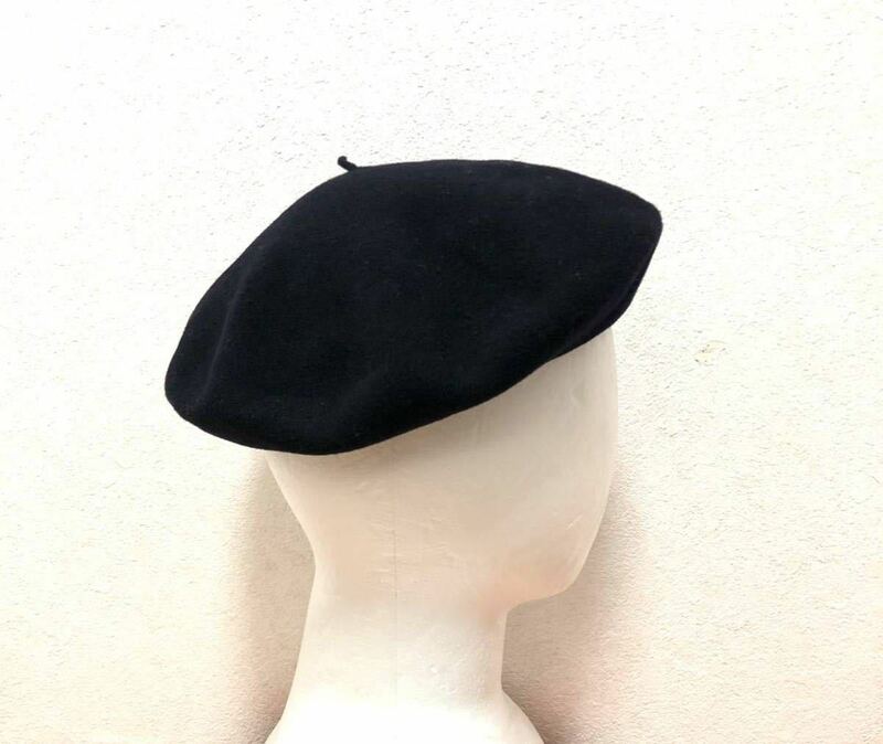 Galeries Lafayette Paris ベレー帽 VERITABLE BASQUE IROULEGUY フランス製 帽子 ブラック パリ