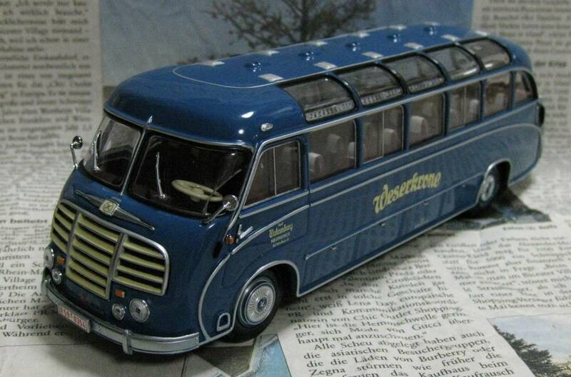 ☆超レア絶版*Minichamps PMA*1/43*1951 SETRA S8 BUS WAHRENBURG ブルー*バス