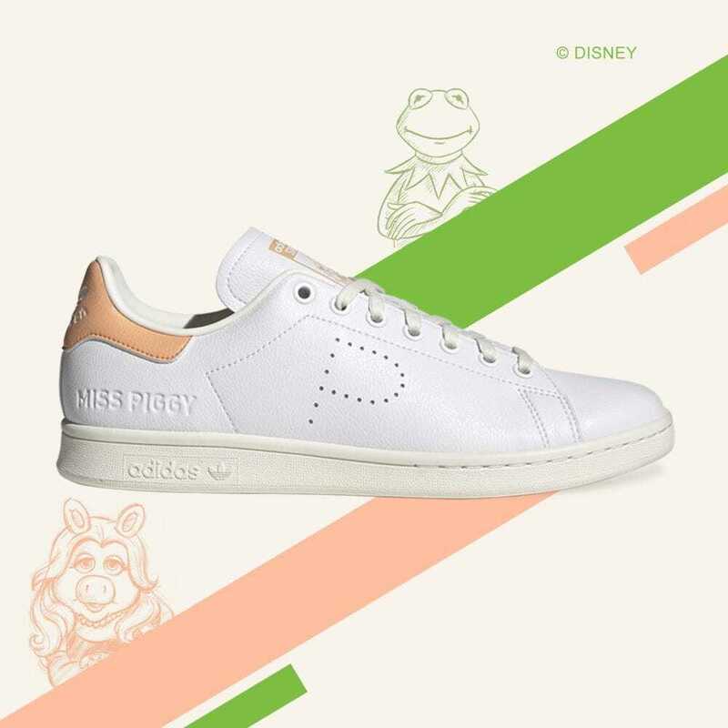 [※期間限定値下げ!]【新品・即決】adidas Stan Smith x Kermit Miss Piggy 26.5cm 白アディダススタンスミスDisneyディズニースニーカー