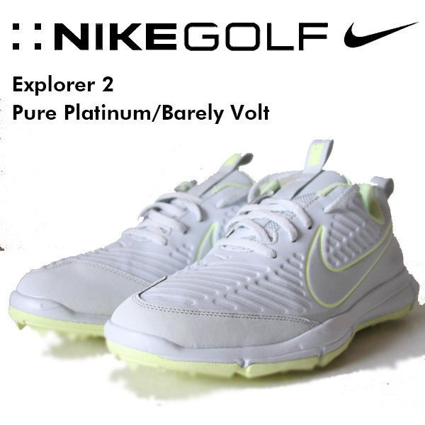 26cm ナイキ エクスプローラ2 ピュアプラチナム　バレリィーボルト Nike Golf Explorer 2 Pure Platinum/Barely Volt