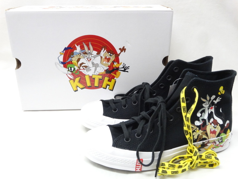 27cm【未使用】KITH LOONEY TUNES CONVERSE CHUCK TAYLOR ALL STAR スニーカー ブラック オールスター チャックテイラー 8.5 キース