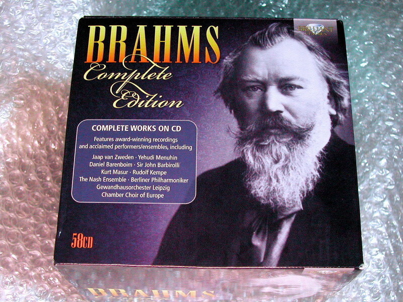 CD58枚組BOXブラームス全集/Brahms:Complete Edition/ブリリアント超名作!! ヒットボックス高水準!!! 超人気名盤!!! 超超超レア!!! 極美!!!