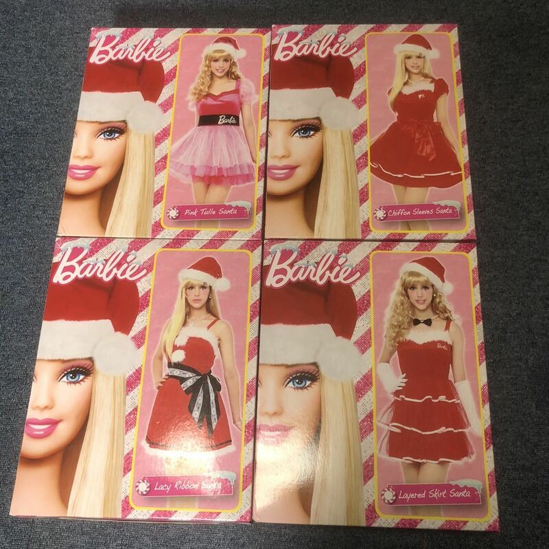 レア　未使用　4点セット　Barbie バービー　サンタクロース　コスプレ　クリスマス　ハロウィン