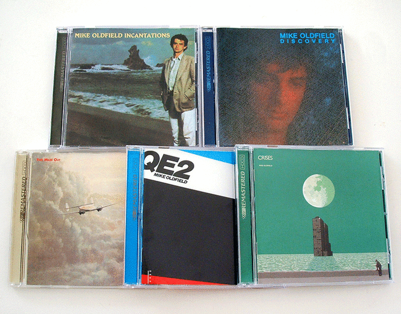 ★マイク・オールドフィールド★INCANTATIONS★QE2★FIVE MILES OUT★CRISES★DISCOVERY★EU盤★リマスター★HDCD★使用品★MIKE OLDFIELD