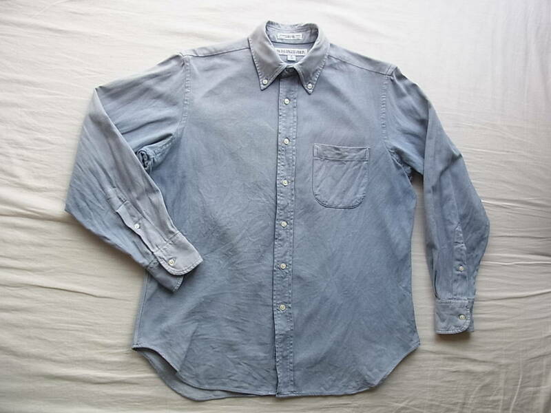 INDIVIDUALIZED SHIRTS 　インディビジュアライズド シャツ　肉厚オックスシャンブレー素材　 ボタンダウンシャツ　サイズ 15 - 33 