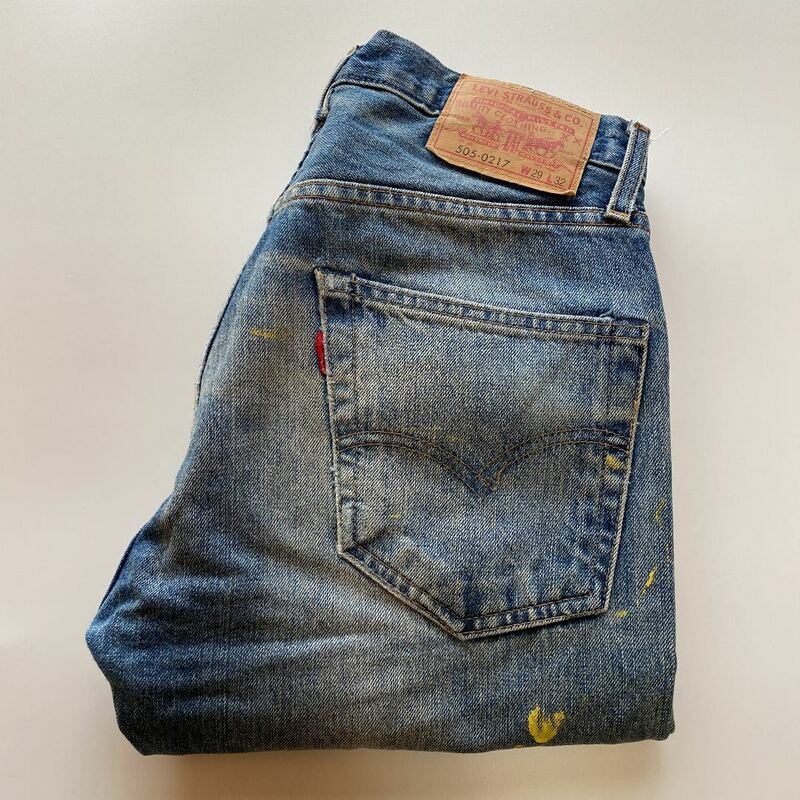 Levi’s リーバイス LVC 1967’s 505-0217 セルビッチデニム ペイント インディゴ W29 L32