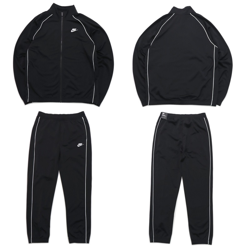 ■ NIKE SPORTSWEAR TRACKSUIT セットアップ 黒/白 新品 XLサイズ ナイキ スポーツウエア トラックスーツ上下セット NSW CZ9989-010