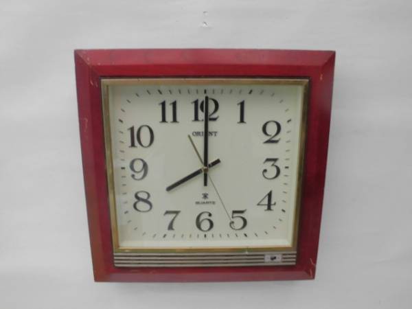 ORIENT 　木製　掛時計　柱時計　　ジャンク品