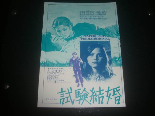 映画チラシ　『 試験結婚 』　館名なし　1976