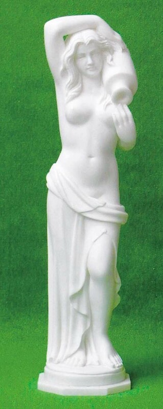 彫刻 石像 水瓶の女神 大理石 高級四川白石 高さ約 90cm　重さ約 40kg　ヴィーナス