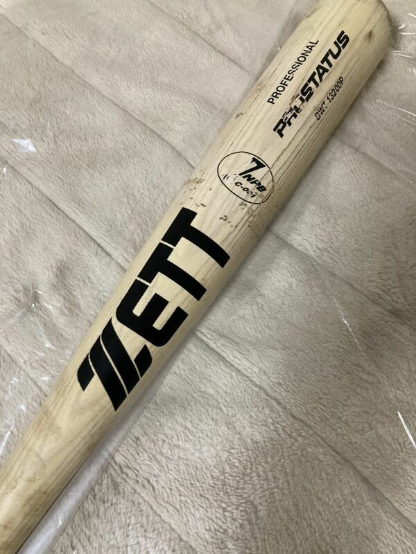 実使用 阪神タイガース　硬式木製バット ZETT ゼット NPB プロ野球選手　tigers
