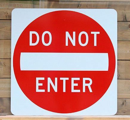 立ち入り禁止 道路標識 看板 アメリカ ディスプレイ プレート サイン