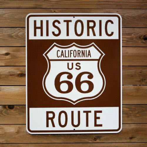 ルート66 カリフォルニア 看板 道路標識 ディスプレイ サイン プレート
