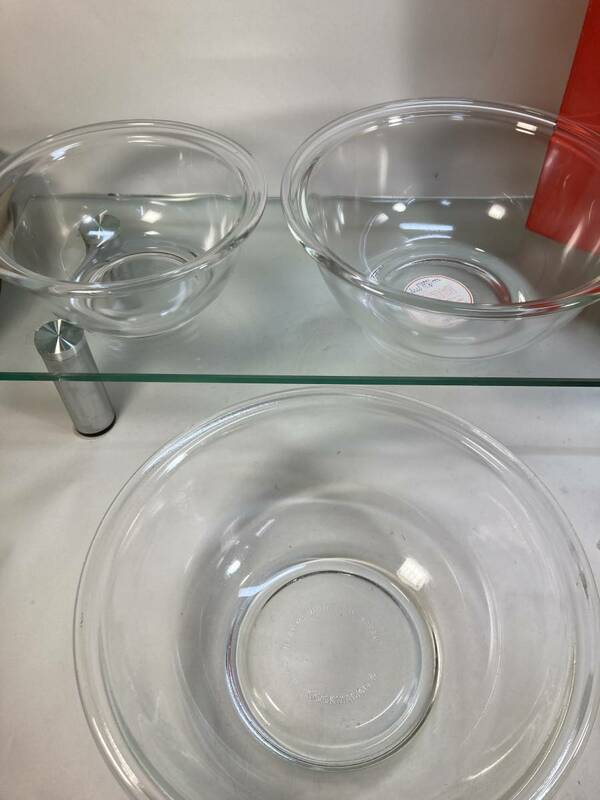 ナルミ　耐熱ガラス　ボウル　クックマミーギフトセット　日本製　レトロ　鳴海製陶　