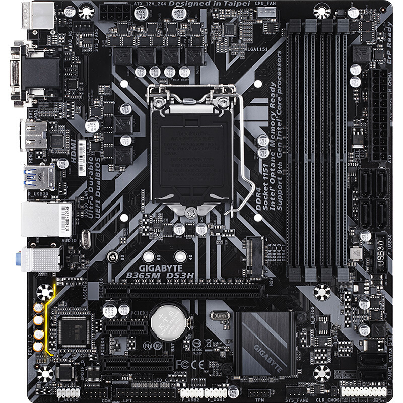GIGABYTE B365M DS3H LGA 1151 Intel B365 SATA 6Gb/s Micro ATX Intel Motherboard